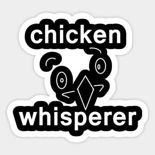 Chicken T Shirt The Chicken Whisperer Funny T Shirt Chicken T Shirt The Chicken Whisperer Humorous T Shirts Sticker